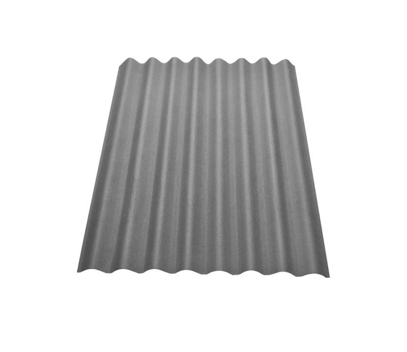 Onduline Dachpappe Dachplatte Easyline® Wellplatte Gartenhaus, Farbe: grau, wellig, 0.76 m² pro Paket, (1-St), Größe: 1000 x 760 x 2,6 mm, Profil: 95/38 von Onduline