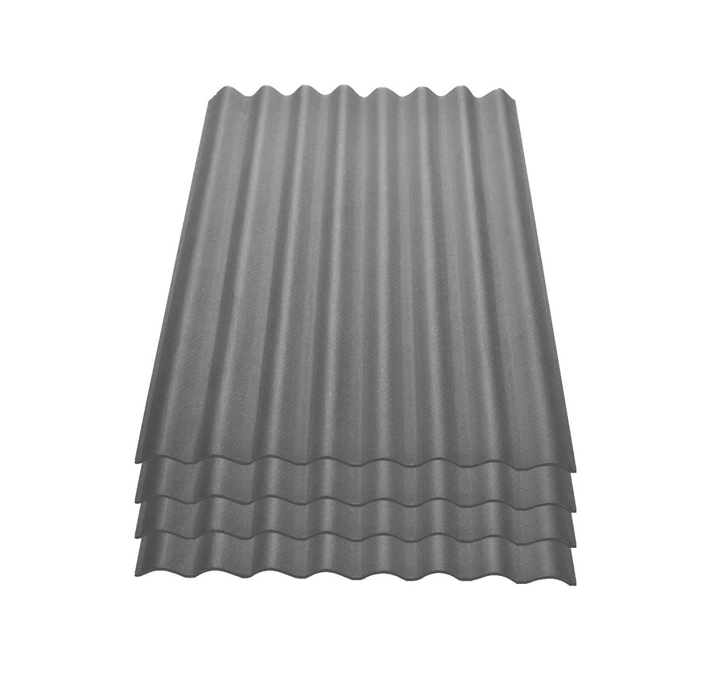Onduline Dachpappe Onduline Easyline Dachplatte Wandplatte Bitumenwellplatten Wellplatte 4x0,76m² - grau, wellig, 3.04 m² pro Paket, (4-St) von Onduline