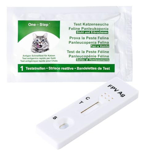 One+Step 2 x Panleukopenie-Schnelltest I Test Katzenseuche I FPV - Infektion Test I Test Katzenstaupe I Parvovirus Test I Nachweis felines Antigen (FPV Ag) von One+Step