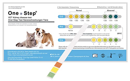 One+Step Gesundheitstest für Hunde und Katzen - Nieren Check - Nierentest - Schnelltest für zu Hause - 2 Stück One+Step Gesundheitstest für Hunde und Katzen - Nieren Check - Nierentest - Schnelltest für zu Hause - 2 Stück von One+Step