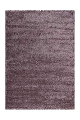 Hochflor Teppich Pastell Violett Shaggy Weich Flauschig Schlafzimmer 160x230cm von One Couture