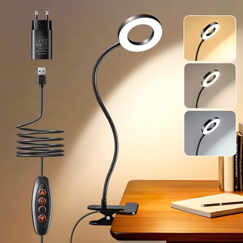 One Fire 48 LED Leselampe Bett Dimmbar, 3 Modi & 10 Dimmstufen USB Klemmlampe Bett mit 10W Adapter,40cm & 360° Flexiblem Leselampe Kinder Leselicht Kinder Bettlampe Reading Light Leselampe Buch Klemme One Fire 48 LED Leselampe Bett Dimmbar, 3 Modi & 10 Dimmstufen USB Klemmlampe Bett mit 10W Adapter,40cm & 360° Flexiblem Leselampe Kinder Leselicht Kinder Bettlampe Reading Light Leselampe Buch Klemme von One Fire