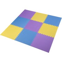 MP10 MULTIPACK GELB-BLAU-LILA PUZZLE SCHUTZMATTE 60x60x1,0 CM (9 TEILIG SET) ONE FITNESS von One For All