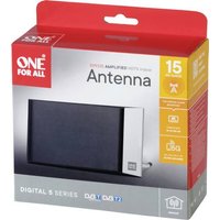One For All SV 9335-5G Passive DVB-T/T2-Flachantenne Innenbereich Schwarz, Silber von One For All