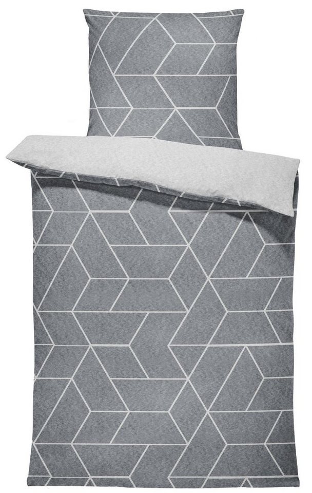One Home Bettwäsche Jack, Fleece, 4 teilig, grafisch geometrisch, kuschelig flauschig warme Winter Normalgröße One Home Bettwäsche Jack, Fleece, 4 teilig, grafisch geometrisch, kuschelig flauschig warme Winter Normalgröße von One Home