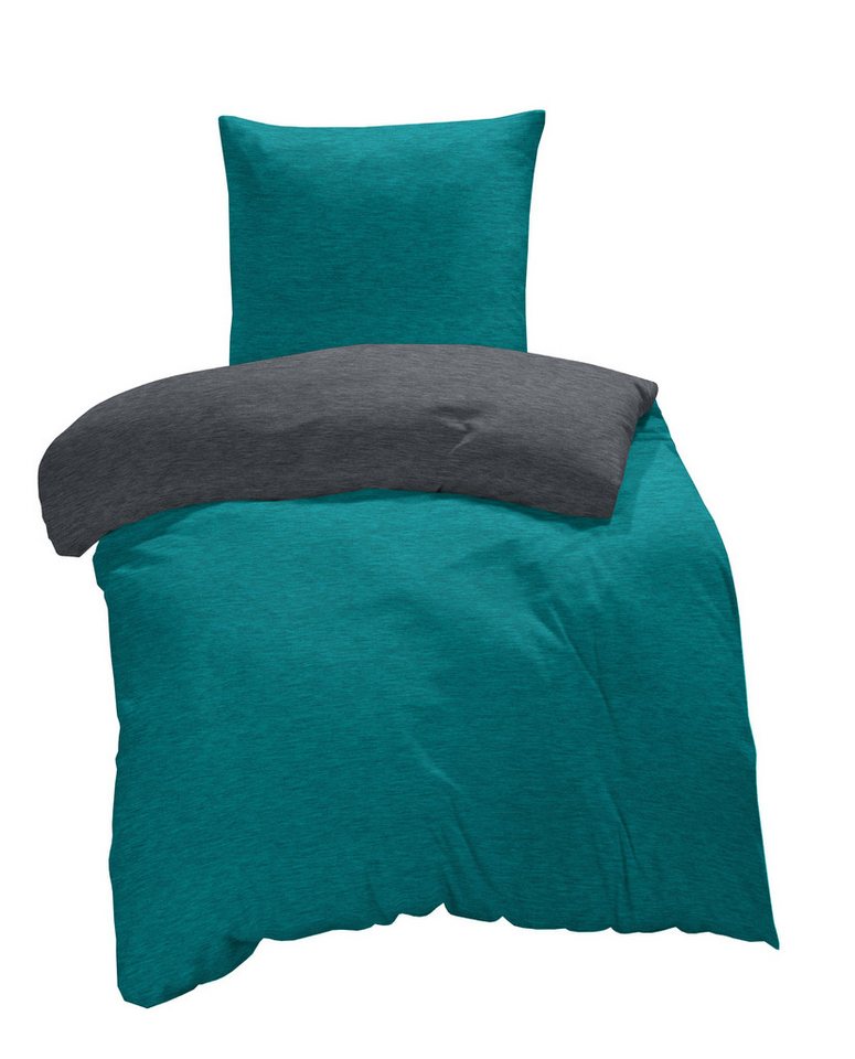 One Home Bettwäsche Melange, Flanell, 4 teilig, modern meliert, Baumwolle kuschelig warme weiche Biber Winter One Home Bettwäsche Melange, Flanell, 4 teilig, modern meliert, Baumwolle kuschelig warme weiche Biber Winter von One Home