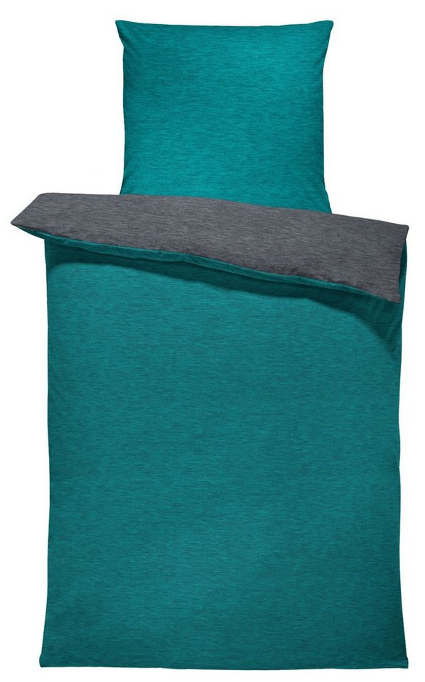 One Home Bettwäsche Wende Melange, Biber, 4 teilig, meliert, kuschelig flauschig warm weich Winter Normalgröße One Home Bettwäsche Wende Melange, Biber, 4 teilig, meliert, kuschelig flauschig warm weich Winter Normalgröße von One Home