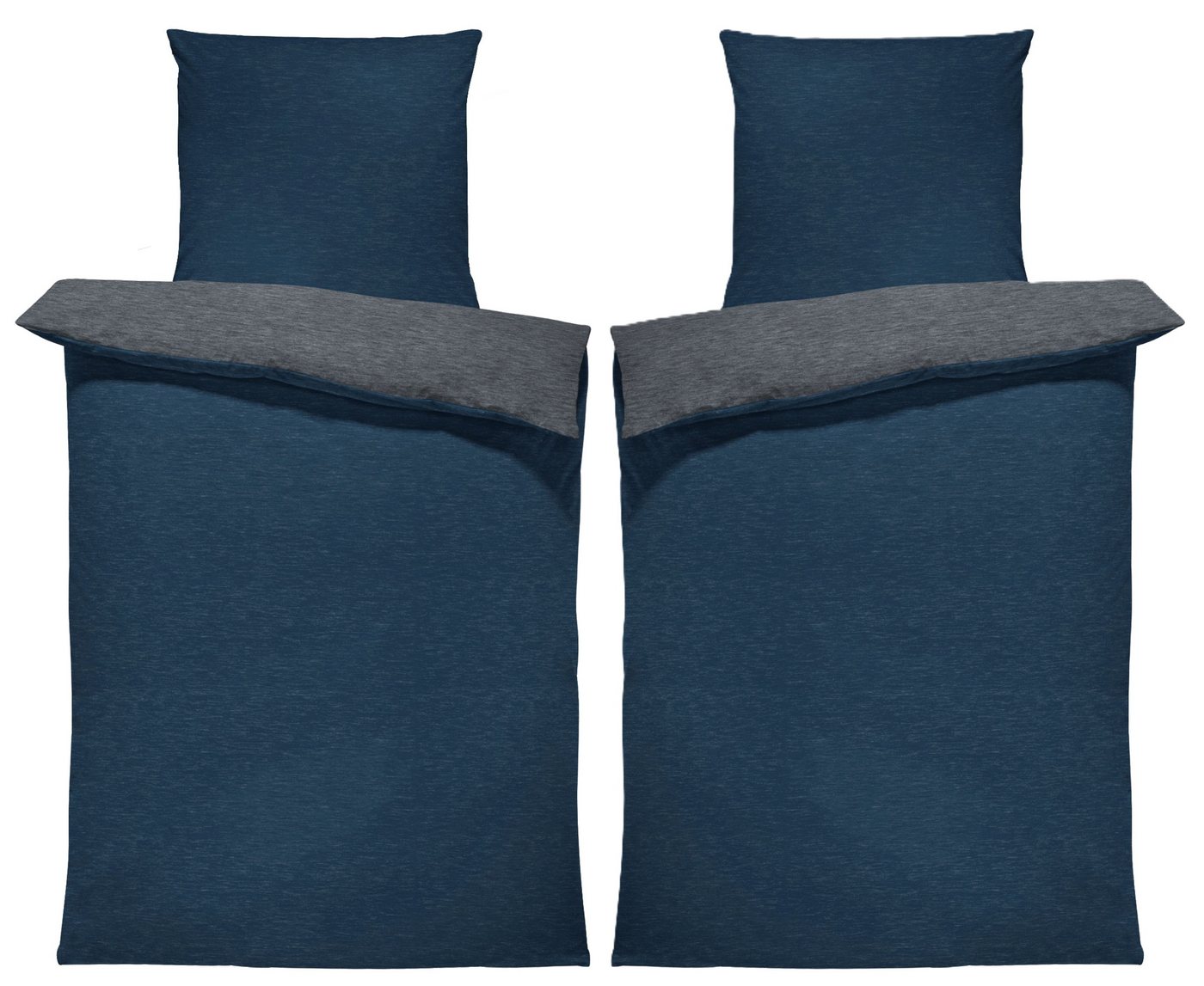 One Home Bettwäsche Wende Melange, Flanell, 4 teilig, meliert, Baumwolle kuschelig warm weich Biber Winter One Home Bettwäsche Wende Melange, Flanell, 4 teilig, meliert, Baumwolle kuschelig warm weich Biber Winter von One Home