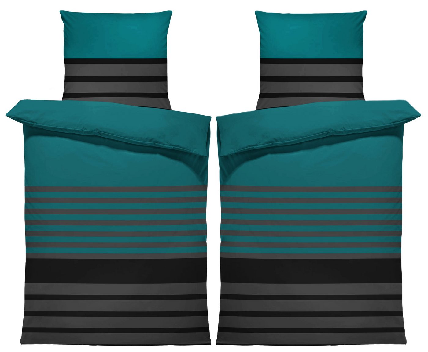 One Home Bettwäsche Winter Viga, Flanell, 4 teilig, modern gestreift, kuschelig flauschig warme weiche Baumwolle Biber One Home Bettwäsche Winter Viga, Flanell, 4 teilig, modern gestreift, kuschelig flauschig warme weiche Baumwolle Biber von One Home