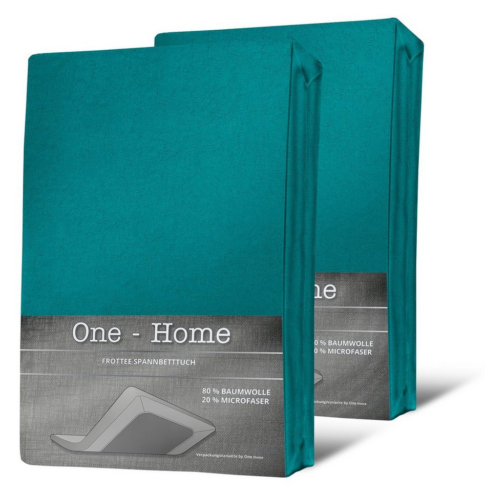 Spannbettlaken Winter, One Home, Frottee, Gummizug: rundum, (2 Stück), Double Pack, flauschig warm weich von One Home