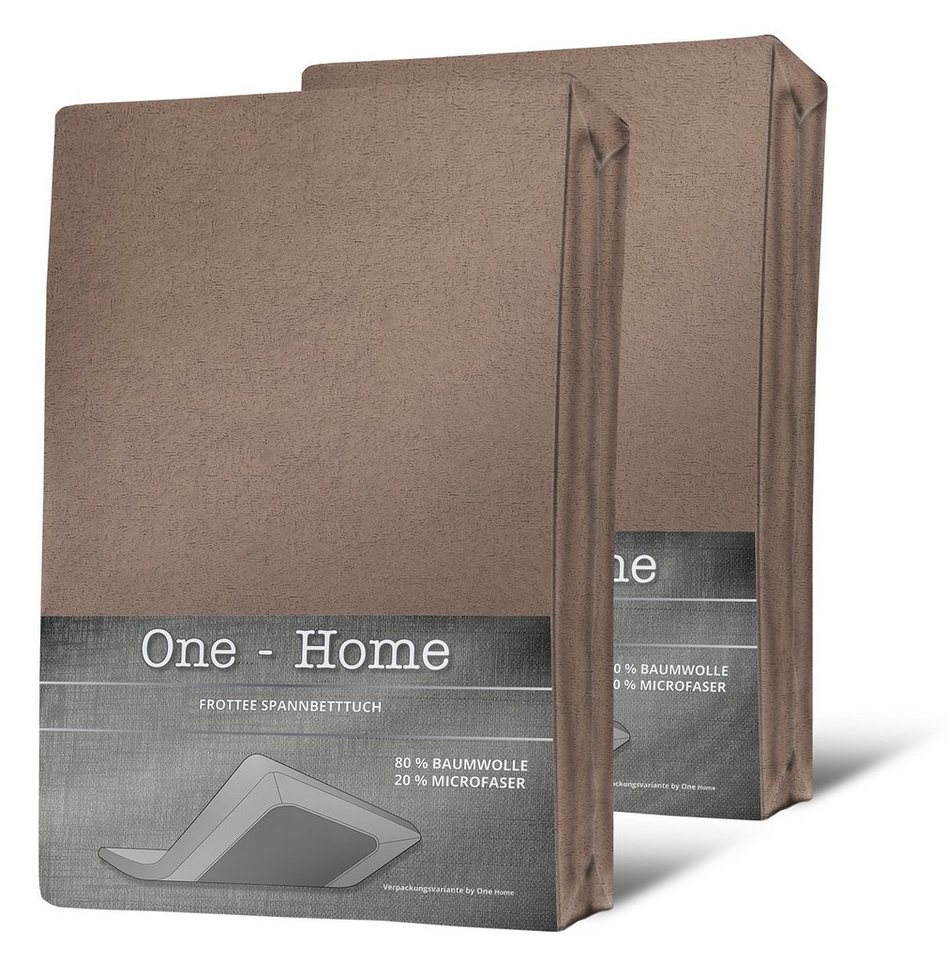 Spannbettlaken Winter, One Home, Frottee, Gummizug: rundum, (2 Stück), Double Pack, flauschig warm weich von One Home