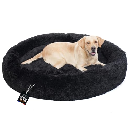 One PETS-TOP Hundekörbchen Waschbar Fluffy – Hundebett Donut Flauschig mit Abnehmbarem Bezug – Donut Hundebett Rund für Kleine & Große Hunde 130 cm Durchmesser Schwarz One PETS-TOP Hundekörbchen Waschbar Fluffy – Hundebett Donut Flauschig mit Abnehmbarem Bezug – Donut Hundebett Rund für Kleine & Große Hunde 130 cm Durchmesser Schwarz von One PETS-TOP