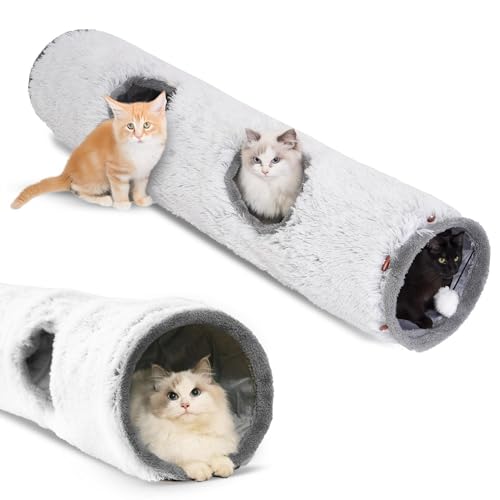 One PETS-TOP Katzentunnel XXL – Katzentunnel Große Katzen – Rascheltunnel für Katzen – Interaktives Katzenspielzeug für drinnen – aus weichem Plüsch One PETS-TOP Katzentunnel XXL – Katzentunnel Große Katzen – Rascheltunnel für Katzen – Interaktives Katzenspielzeug für drinnen – aus weichem Plüsch von One PETS-TOP