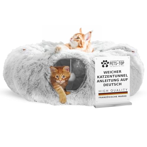 One PETS-TOP Katzentunnel – Tunnel für Katzen Rund mit Schlafplatz & Bed – Katzentunnel XXL Große Katzen – Donut Rascheltunnel aus Plüsch – Cat Tunnel One PETS-TOP Katzentunnel – Tunnel für Katzen Rund mit Schlafplatz & Bed – Katzentunnel XXL Große Katzen – Donut Rascheltunnel aus Plüsch – Cat Tunnel von One PETS-TOP