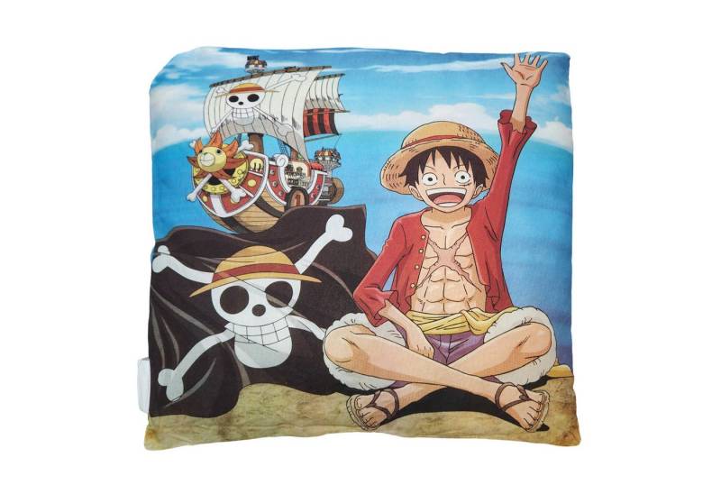 One Piece Dekokissen Anime One Piece Ruffy Kissen Dekokissen Cushion 40x40 cm, Baumwolle One Piece Dekokissen Anime One Piece Ruffy Kissen Dekokissen Cushion 40x40 cm, Baumwolle von One Piece