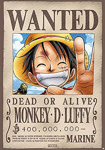 One Piece Wanted Unisex Poster Standard Papier 68 x 98 cm Anime, Fan-Merch, TV-Serien von One Piece