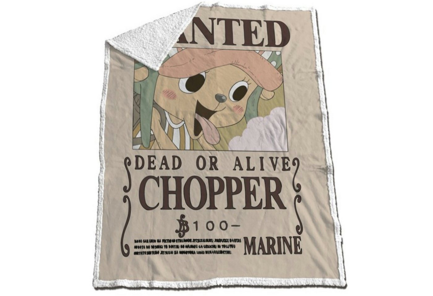 Wohndecke Anime One Piece Chopper Coral Decke warme Kuscheldecke 130x170 cm, One Piece Wohndecke Anime One Piece Chopper Coral Decke warme Kuscheldecke 130x170 cm, One Piece von One Piece