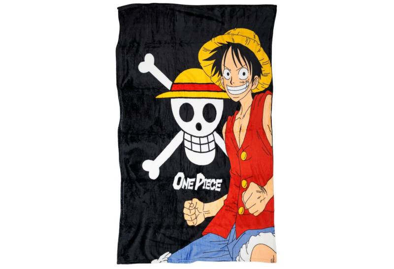 Wohndecke Anime One Piece Ruffy Flanell Decke warme Kuscheldecke 110x150 cm, One Piece von One Piece