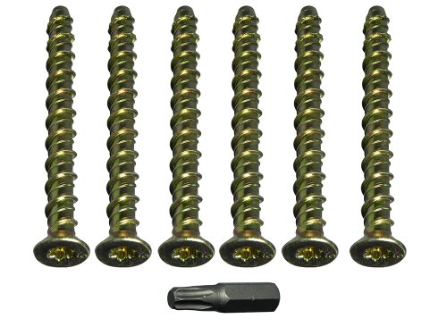 One Stop DIY 12 x Betonschrauben mit Sechskantkopf, selbstschneidend, M6 x 150 mm von One Stop DIY