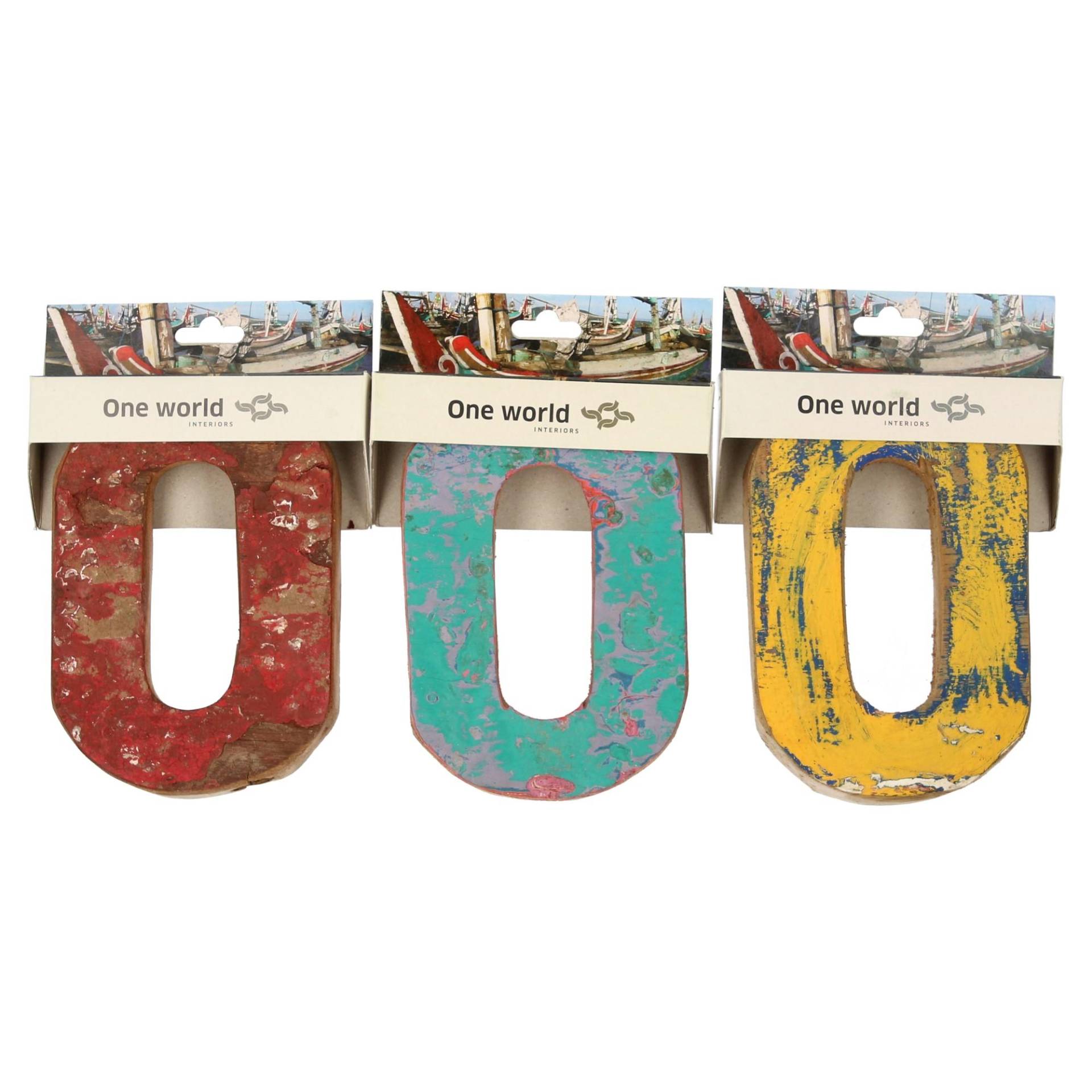One World Interiors Buchstabe O aus Recyclingholz Holzbuchstaben Upcycling One World Interiors Buchstabe O aus Recyclingholz Holzbuchstaben Upcycling von One World Interiors