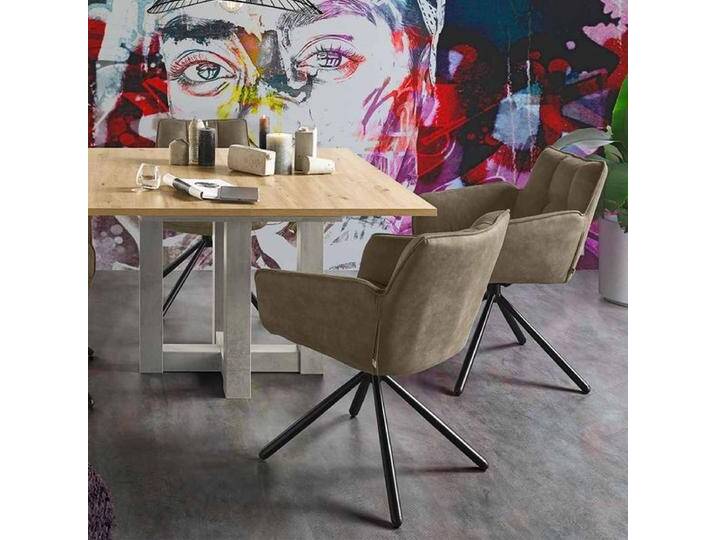 set one Armlehnstuhl Frisco Mikrofaser drehbar von One