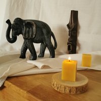 Handgefertigte Bienenwachskerzen - 100% Natürliches Wachs, "Quader" Stil von OneBeeHive
