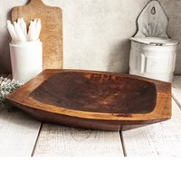 Antike Rustikale Holzschale Antike Rustikale Holzschale von OneDayInFrance