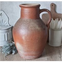 Großer Alter Krug Aus Beigebraun Glasiertem Steingut Großer Alter Krug Aus Beigebraun Glasiertem Steingut von OneDayInFrance