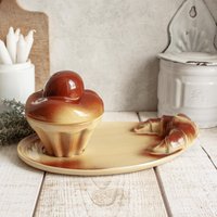 Vintage Keramik Frühstücksset von OneDayInFrance
