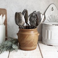 Vintage Küchentopf Aus Hellbraun Glasiertem Steinzeug Vintage Küchentopf Aus Hellbraun Glasiertem Steinzeug von OneDayInFrance