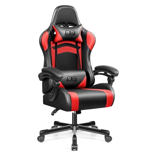 OneGame Ergonomischer Gaming Stuhl, hoher Rücken Computer Gamer Stuhl, höhenverstellbarer Game Stuhl, Racing Style Gaming Bürostuhl mit Kopfstütze und Lendenwirbelstütze, Schwarzrot OneGame Ergonomischer Gaming Stuhl, hoher Rücken Computer Gamer Stuhl, höhenverstellbarer Game Stuhl, Racing Style Gaming Bürostuhl mit Kopfstütze und Lendenwirbelstütze, Schwarzrot von OneGame