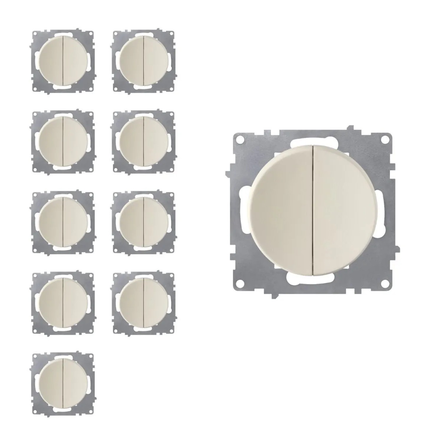 OneKeyElectro 10x Serienschalter Set Beige OneKeyElectro 10x Serienschalter Set Beige von OneKeyElectro