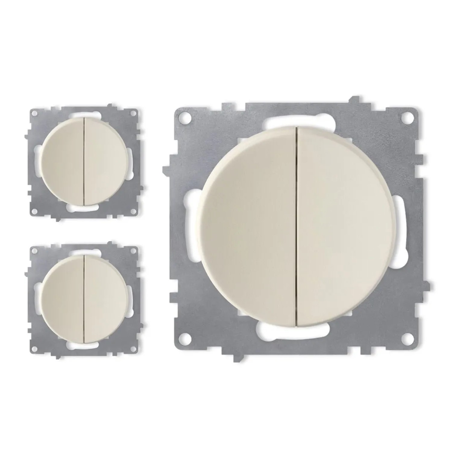OneKeyElectro 3x Design Serienschalter 2fach Set Beige OneKeyElectro 3x Design Serienschalter 2fach Set Beige von OneKeyElectro