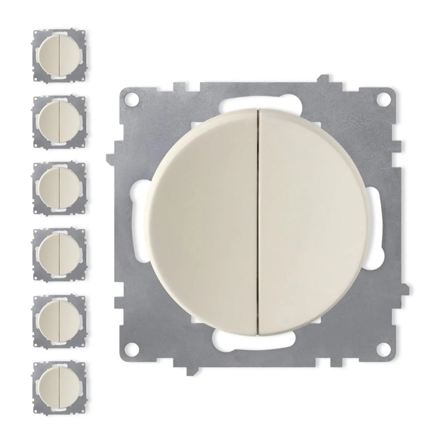 OneKeyElectro 7x Design Serienschalter 2fach Set Beige OneKeyElectro 7x Design Serienschalter 2fach Set Beige von OneKeyElectro