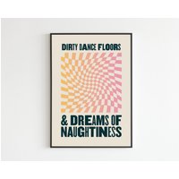 Arctic Monkeys - "Dirty Dancefloors' Wetten That You Look Good Text Musik A3 A4 A5 Wand Kunst Poster Druck Geschenk von OneLouderPrints