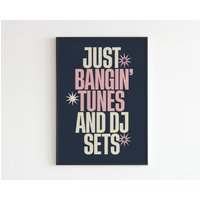 Arctic Monkeys - Just Banging Tunes & Dj Sets Lyrics Musik A3 A4 A5 Wandkunst Poster Print Geschenk von OneLouderPrints