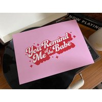 David Bowie - Magic Dance "You Remind Me Of The Babe' Lyrics Musik A4 Sample Sale Poster Print Geschenk von OneLouderPrints