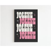 Dolly Parton - Jolene Lyrics Musik A3 A4 A5 Wandkunst Poster Druck von OneLouderPrints