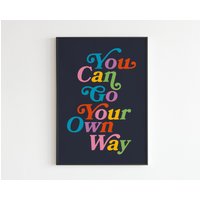 Fleetwood Mac - "Go Your Own Way' Lyrics Musik A3 A4 A5 Wandkunst Poster Druck Geschenk von OneLouderPrints