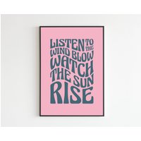 Fleetwood Mac - The Chain Listen To Wind Blow Songtext Musik A3 A4 A5 Wandkunst Poster Druck von OneLouderPrints