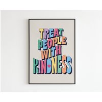 Harry Styles - Treat People With Kindness Lyrics Musik A3 A4 A5 Wall Art Poster Print Geschenk von OneLouderPrints