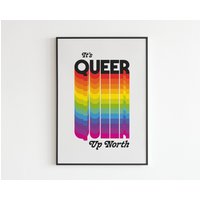 It Es Queer Up North - Lyrics Musik A3 A4 A5 Wandkunst Poster Druck Geschenk von OneLouderPrints