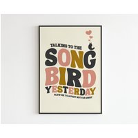 Oasis Inspiriert - Songbird Lyrics Musik A3 A4 A5 Wandkunst Poster Print Gig von OneLouderPrints