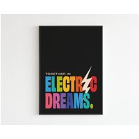 Philip Oakey & Giorgio Moroder - "Together in Electric Dreams' 2 Lyrics Musik A3 A4 A5 Wandkunst Poster Druck Geschenk von OneLouderPrints