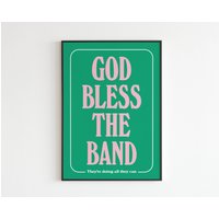 The Courteeners - God Bless Band Lyrics Musik A3 A4 A5 Wandkunst Poster Print Geschenk Gig von OneLouderPrints