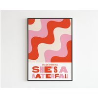 stone Roses Inspirierte Wasserfall Lyrics - Musik A3 A4 A5 Wandkunst Druck Geschenk von OneLouderPrints