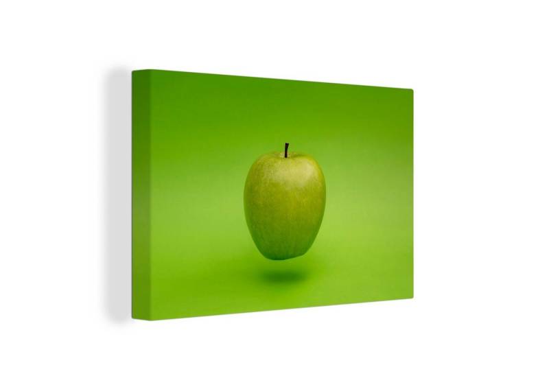 OneMillionCanvasses® Leinwandbild Apfel - Grün - Obst, Fotodruck (1 St), Leinwand Bilder Klein, Wand Dekoration Aesthetic 30x20 cm von OneMillionCanvasses®