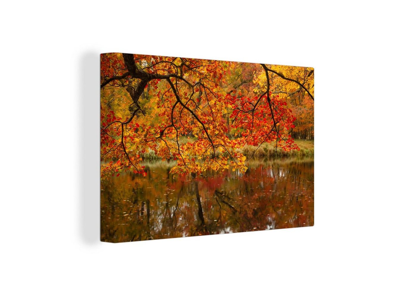 OneMillionCanvasses® Leinwandbild Kejimkujik National Park in Nordamerika im Herbst, (1 St), Wandbild Leinwandbilder, Aufhängefertig, Wanddeko, 30x20 cm von OneMillionCanvasses®