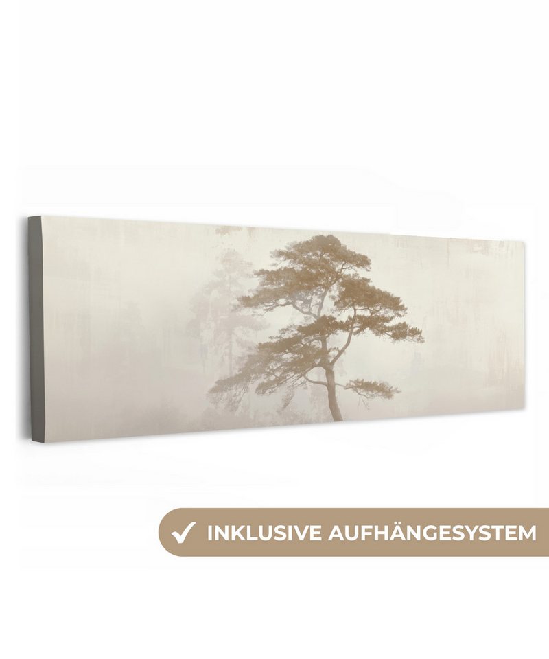OneMillionCanvasses® Leinwandbild Panorama Baum - Orientalischer Stil - Landschaft, Fotodruck (1 St), Wandbild, Deko Schlafzimmer Wohnzimmer Flur 60x20 cm von OneMillionCanvasses®