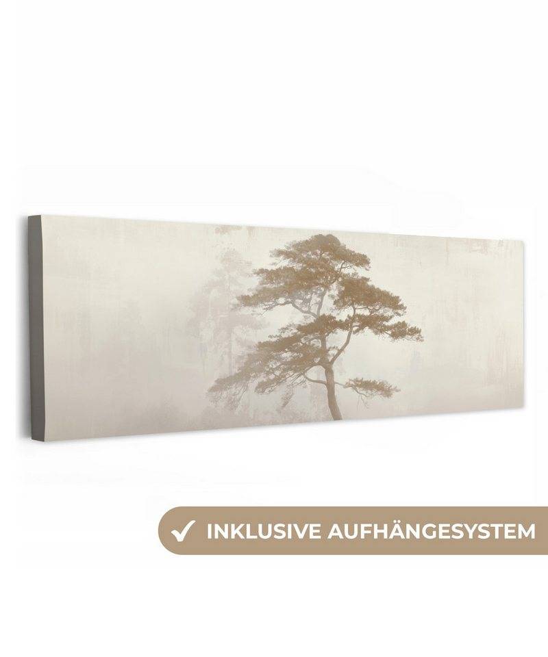 OneMillionCanvasses® Leinwandbild Panorama Baum - Orientalischer Stil - Landschaft, Fotodruck (1 St), Wandbild, Deko Schlafzimmer Wohnzimmer Flur 60x20 cm von OneMillionCanvasses®